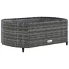4-tlg. Garten-Sofagarnitur mit Kissen Grau Poly Rattan Produktbild-Vorschau 5