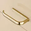 Toilettenpapierhalter 1 Stück, Messing Gold, Halb Geöffnet Produktbild-Vorschau 5