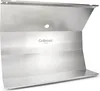 A silver metal heat shield for a grill. Podgląd zdjęcia produktu