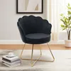 Hawthyhome Dossier en forme de pétale Fauteuil avec pieds Voir les images du produit 1