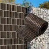 NYVI Polyrattan Sichtschutzstreifen Privafence Braun und Produktbild-Vorschau 1