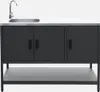 sweeek - Outdoor-Küche 2 Elemente aus Edelstahl - Schwarz Produktbild-Vorschau 4