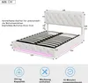 UnboxG Letto imbottito con LED, letto a molle idrauliche Anteprima dell’immagine prodotto 7