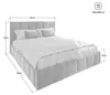 Masseno Polsterbett TARANTO 200x200 cm, Polsterbett mit Produktbild-Vorschau 7