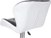 The back view of a black and white bar stool. Anteprima dell’immagine prodotto