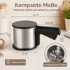 Edelstahl Mehlsieb mit Griff und Deckel, Puderzuckersieb Produktbild-Vorschau 7