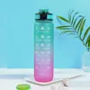 Wasserflasche mit Messbecher und Strohhalm 1l ombre blau Produktbild-Vorschau 5