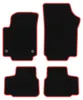 Tappetini in velluto Nero/Rosso per Skoda Citigo 2011- Set Anteprima dell’immagine prodotto 1
