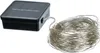 A solar-powered string light set with a black solar panel box and a coiled string of lights. Náhľad obrázku produktu