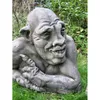 Goblin Kopf Links aus Steinguss perfekt für den Garten die Produktbild-Vorschau 2
