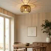 Lindby Deckenleuchte Canyana, natur, Rattan, Ø 40 cm Produktbild-Vorschau 3