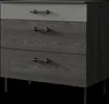 Kommode mit 3 Schubladen  in Schwarz Produktbild-Vorschau 1