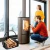 Bettizia Kaminholzregal U-förmig Holzkorb Brennholzständer Produktbild-Vorschau 5
