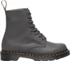 A single grey Dr. Martens boot is shown against a white background. Produktbild-Vorschau