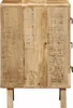 vidaXL Nachttische 2 Stk. 37x32x50 cm Raues Massivholz Produktbild-Vorschau 2