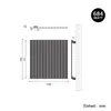 SONNI radiatore a pannello orizzontale antracite 630×1004mm Anteprima dell’immagine prodotto 12
