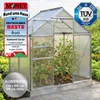 BRAST Gewächshaus Aluminium mit Fundament | 130x190x195cm | Produktbild-Vorschau 1