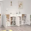 vidaXL Sideboard Weiß 160x36x75 cm Holzwerkstoff Produktbild-Vorschau 3