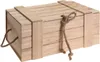 A wooden box with a lid and rope handles. Náhľad obrázku produktu