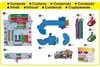 An instruction manual page showing the parts of a Super Mario Kart Racing Deluxe toy. Produktbild-Vorschau