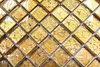 Mosaik Rückwand Transluzent Glasmosaik Crystal gold Produktbild-Vorschau 2