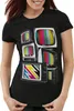 style3 Vintage Testbild Damen T-Shirt TV Monitor Retro Produktbild-Vorschau 1