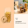 Stapelglas mit Bambusdeckel 1000 ml stapelbar luftdicht Produktbild-Vorschau 5