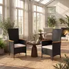 KOMFOTTEU Gartenstühle 2er Set, Balkonstuhl aus Polyrattan, Produktbild-Vorschau 2