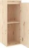 An open wooden cabinet with a single shelf. Produktbild-Vorschau