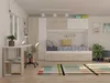 Bett Lev 90x200 cm mit Schrank und Bettschublade - Produktbild-Vorschau 4