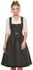 MarJo Dirndl Eschau, traditionell, 65 cm Länge, Moosgrün, Produktbild-Vorschau 3