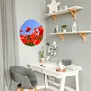 Tablica magnetyczna stalowa czarna okrągła 47cm maki Podgląd zdjęcia produktu 3