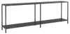 vidaXL Konsolentisch Schwarz 220x35x75,5 cm Hartglas Produktbild-Vorschau 1