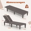 Diagram showing dimensions of two sun loungers. Podgląd zdjęcia produktu