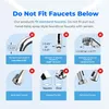 Diagrams showing faucet types that are not compatible with the product. Anteprima dell’immagine prodotto