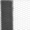 A roll of grey wire mesh fencing with a hexagonal pattern is shown against a white background. The mesh is tightly rolled on the left side of the image, with the unrolled portion on the right displaying the distinct hexagonal openings. Náhľad obrázku produktu