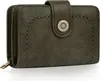 TEUEN Porte-monnaie femme Vintage en cuir Protection RFID Voir les images du produit 1