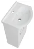A white sink with a cabinet underneath, shown from a high angle. Podgląd zdjęcia produktu