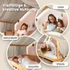 Hausbetthimmel aus Musselin - Hausbett Deko für Mädchen & Produktbild-Vorschau 3