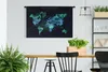 MuchoWow® Wandteppich Wandbehang Weltkarte - Farbe - Braun Produktbild-Vorschau 2