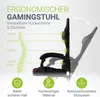 Ergonomická herní židle, černá/červená, polštářky, Náhled obrázku produktu 9