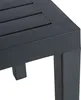 A close-up view of the corner of a dark gray table, showing the slatted surface and a table leg. Anteprima dell’immagine prodotto