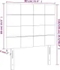 The Living Store Kopfteile 2 Stk. Dunkelgrau 80x5x78/88 cm Produktbild-Vorschau 8