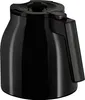 A black thermos carafe with a handle and lid. Voir les images du produit