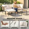 Outsunny Polyrattan Gartenmöbel Set 5-teilig Lounge Set mit Produktbild-Vorschau 6
