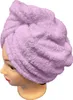 Rýchloschnúci froté turban na vlasy svetlofialový, 100% Náhľad obrázku produktu 7