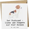 Mr. & Mrs. Panda Klappkarte Liebevoller Foxhound - Weiß - Produktbild-Vorschau 1
