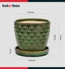 KOTARBAU® Keramik Blumentopf Übertopf für Pflanzen ⌀ 12 cm Produktbild-Vorschau 4