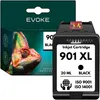 Evoke kompatible Tinte für HP 901XL HP901 CC654AE Schwarz Produktbild-Vorschau 1