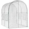 Skleník vidaXL s rámom 160 x 200 x 192,5 cm, priehľadný PVC Náhľad obrázku produktu 1